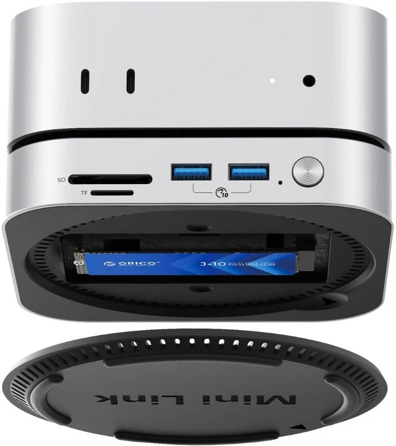 Orico do MacMini M4 USB-C 10 Gbps | slot na M.2 NVMe | metalo sp.