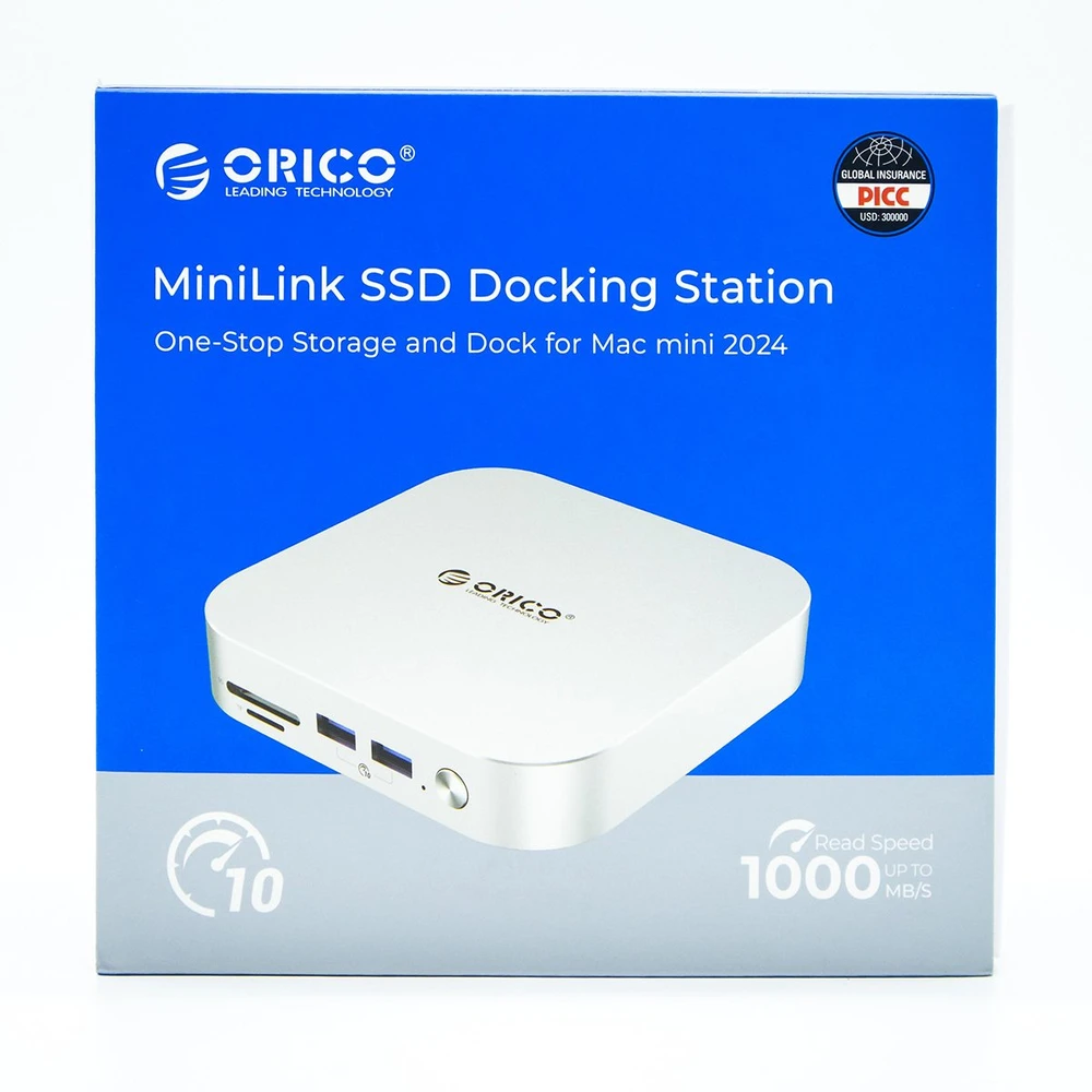 Orico do MacMini M4 USB-C 10 Gbps | slot na M.2 NVMe | metalo sp.