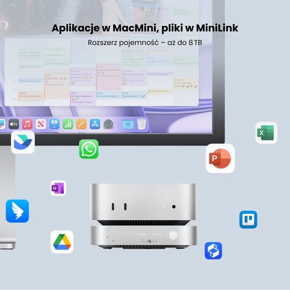 Orico do MacMini M4 USB-C 10 Gbps | slot na M.2 NVMe | metalo sp.