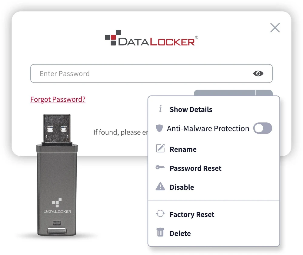 Origins DATALOCKER 4GB DL GO 256BIT - AES XTS USB-STICK FIPS 197 MFA