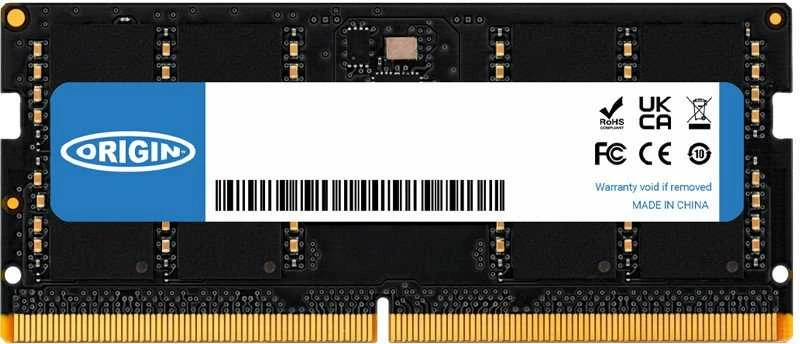 Origin DDR5 SODIMM atminties modulis su mėlyna etikete