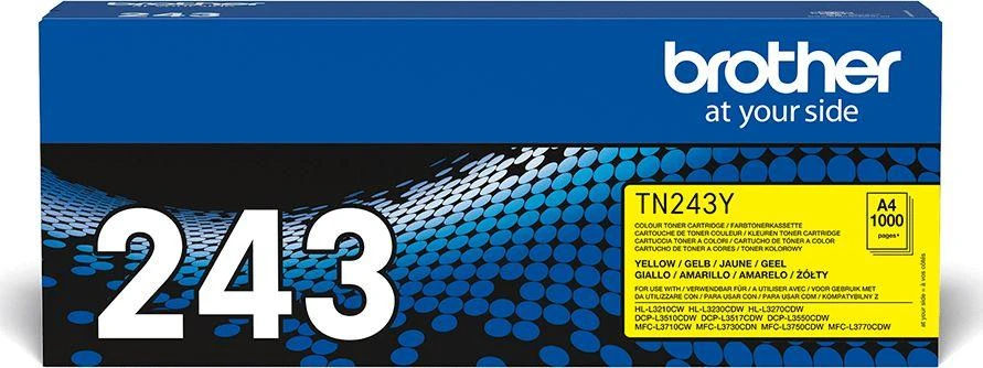 Brother Brolis TN243Y | Tonerio kasetė | Geltona