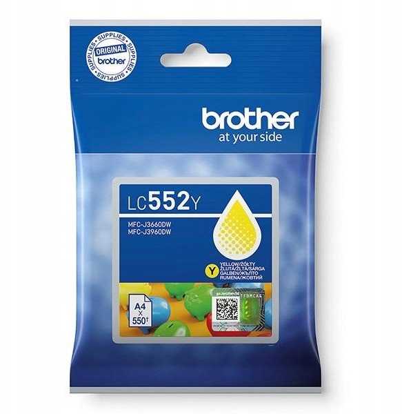 Brother LC 552Y geltona