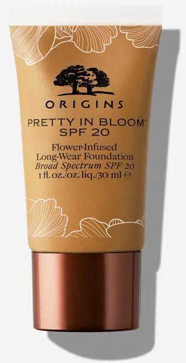„Origins Pretty In Bloom“ ilgai išliekantis kreminis makiažo pagrindas „610 Deep Neutral SPF 20“, 30 ml