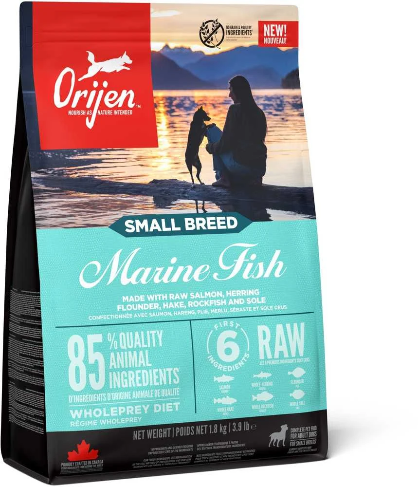 ORIJEN Small Breed Marine žuvis - sausas šunų ėdalas - 1,8kg