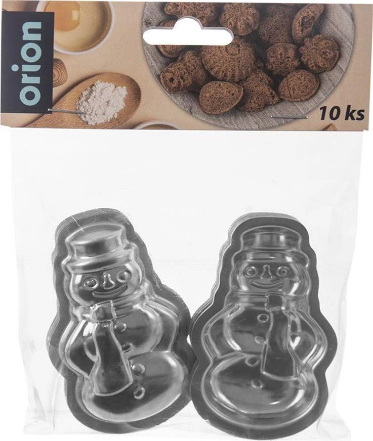Orion Sausainių formelė plieninė sniego senis 10 vnt.