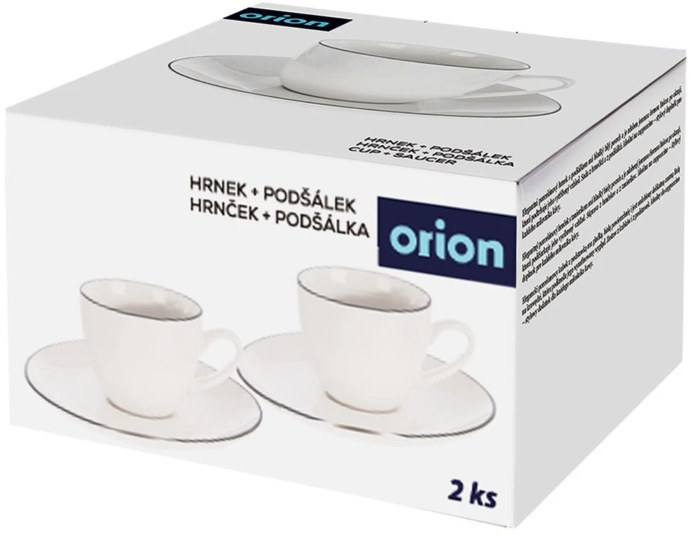 Orion Puodeliai su lėkštute 100 ml 2 vnt.
