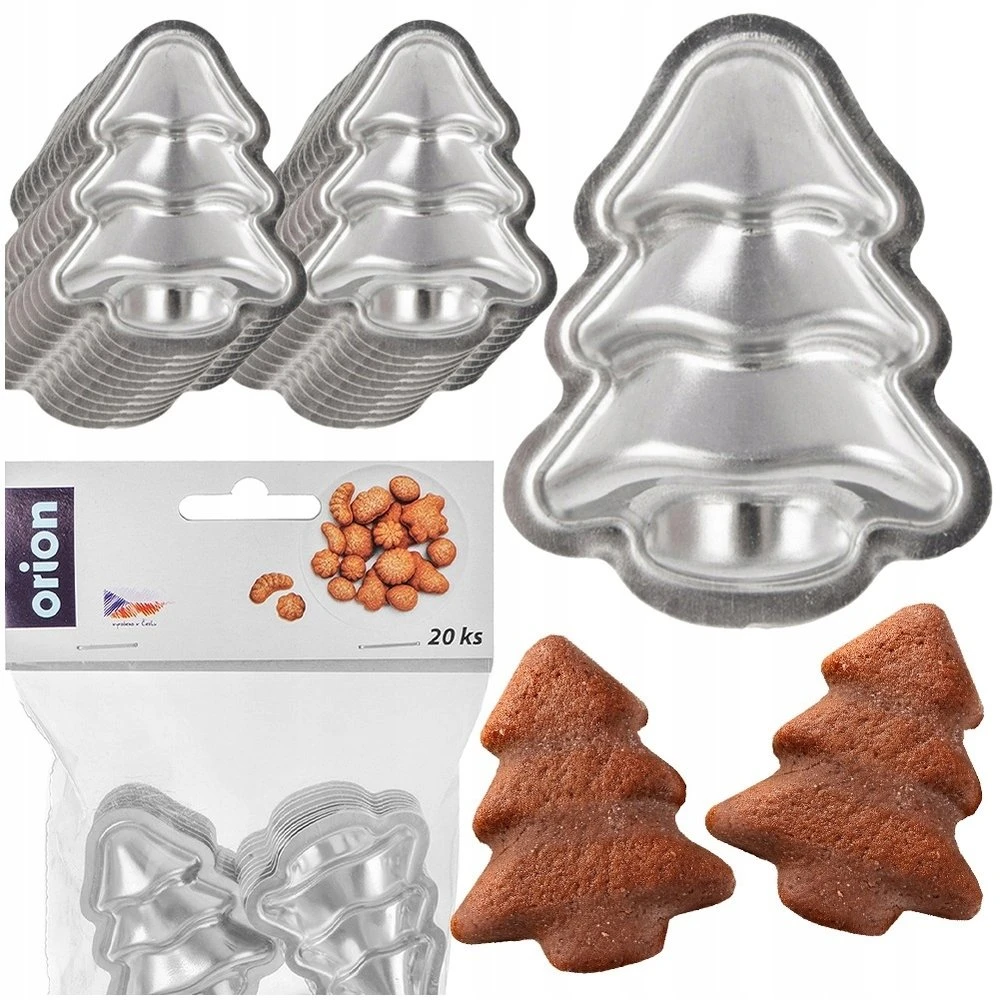 Orion sausainių formelės Kalėdų eglutės forma 20 vnt.