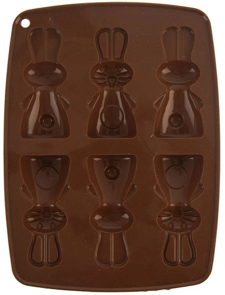 Orion Silikoninė kepimo forma kiškiams 22x18 cm ruda