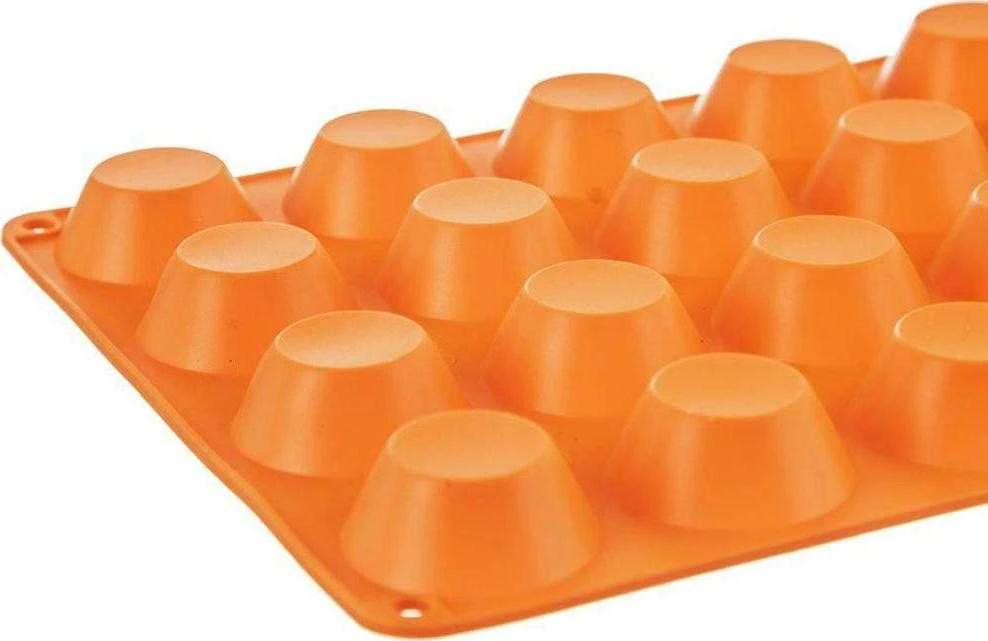 Orion silikoninė keksiukų kepimo forma 20 mini keksiukų ruda