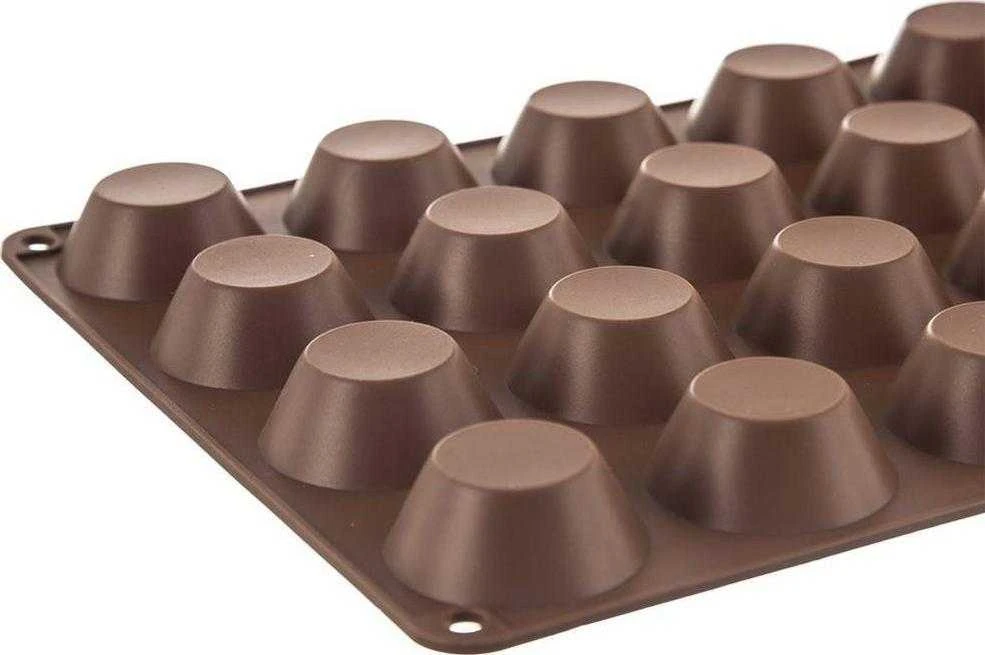 Orion Silikoninė kepimo forma keksiukams, 20 mini keksiukų, oranžinė