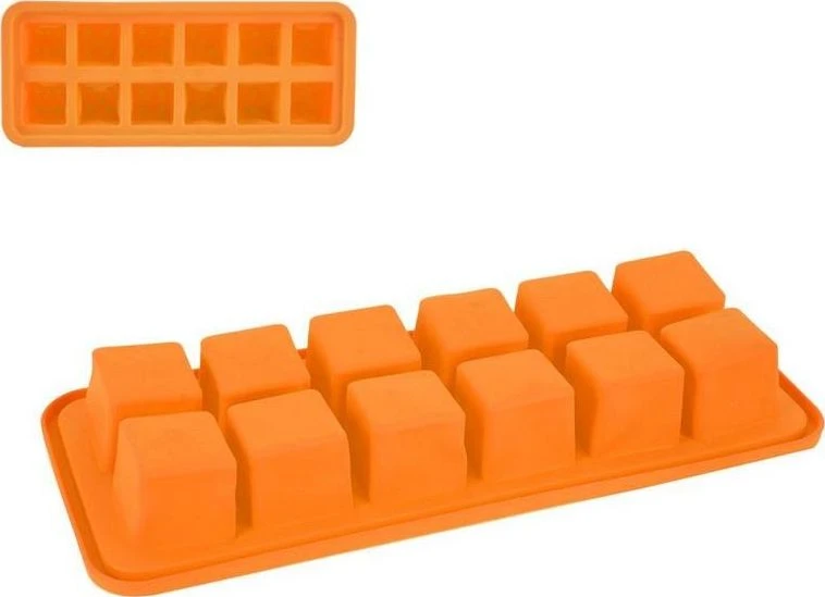 Orion Silikoninė ledų formelė 26x11 cm, 12 kvadratinių kubelių