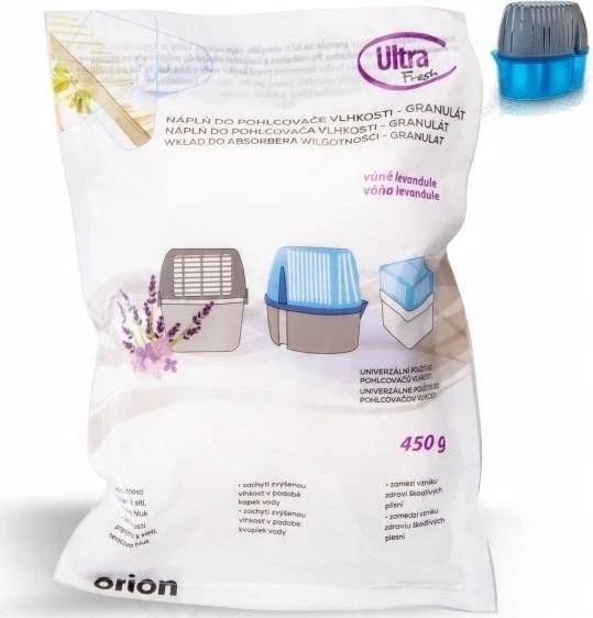 Orion Drėgmės sugėriklis Granulės 450 g Levandos