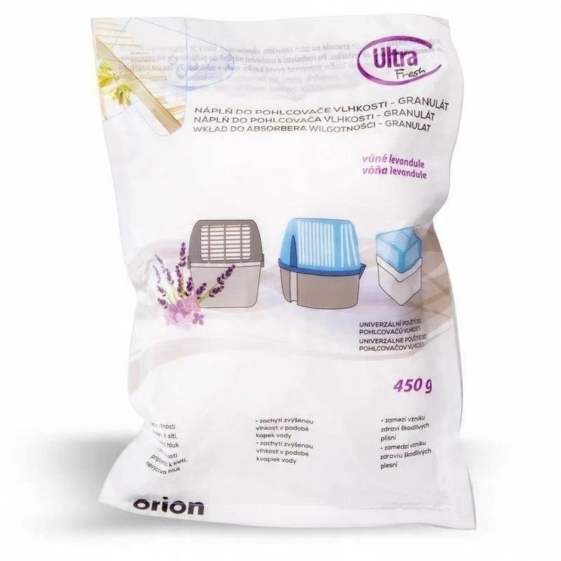 Orion Drėgmės sugėriklis Granulės 450 g Levandos