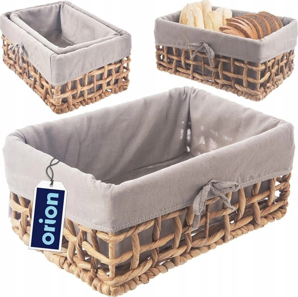 Orion Saugojimo krepšys 30,5x20,5x15 cm - Rankų darbo iš vandens hiacinto