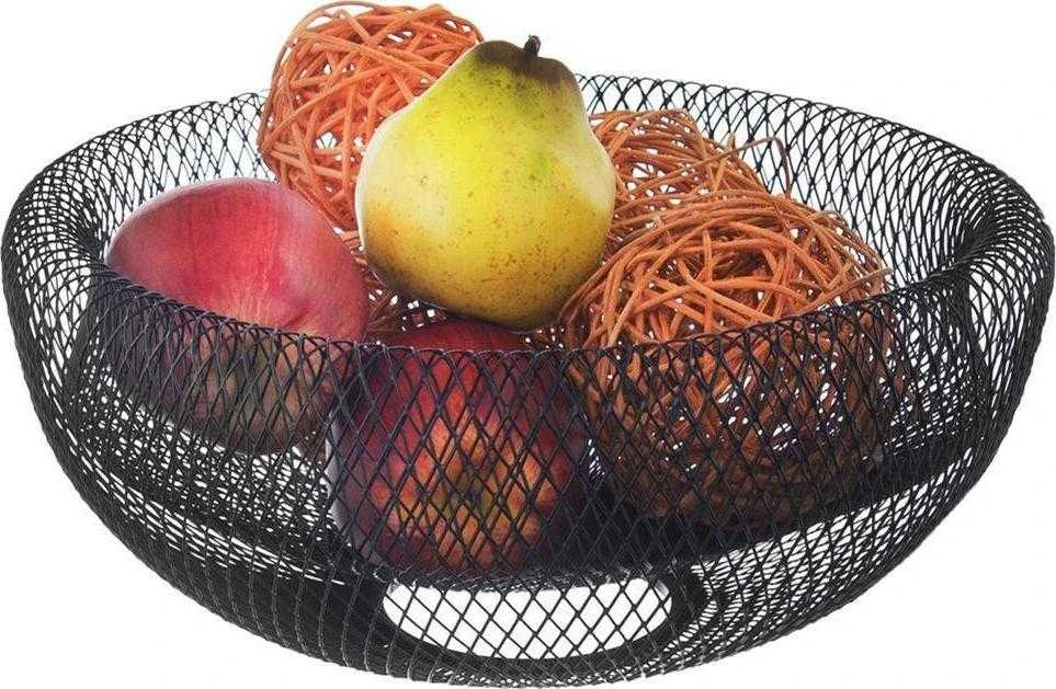 Orion Vaisių krepšelis Metalinis Juodas RADKA 30 cm