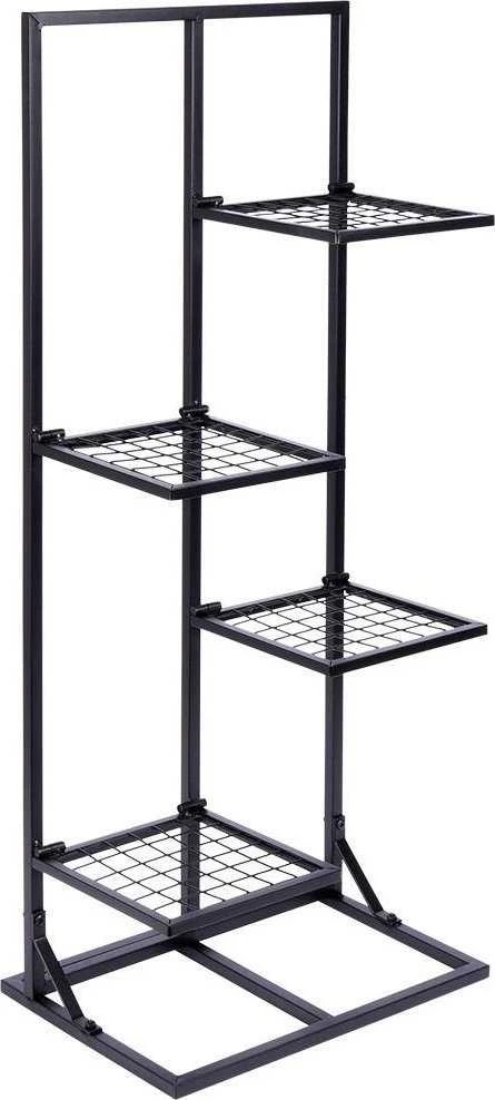 Orion Metalinis gėlių stovas 4 lygių 102 cm juodas