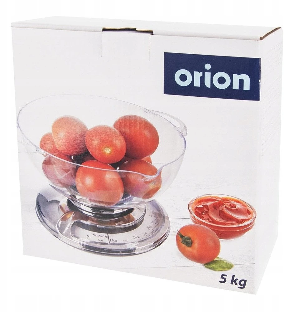 Virtuvinės svarstyklės Orion Mechaninė virtuvinė svarstyklė su dubeniu 5kg
