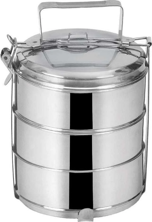 Orion Pietų dėžutė Plieninė 3 aukštų 3x1,3 l