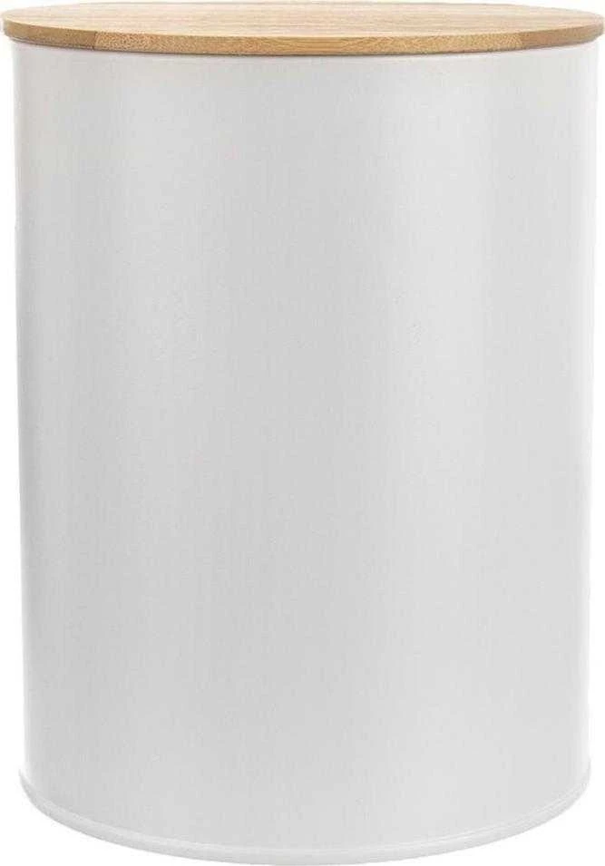Orion Maisto laikymo dėžutė WHITELINE 2,3 l Baltas metalas su bambuko dangčiu