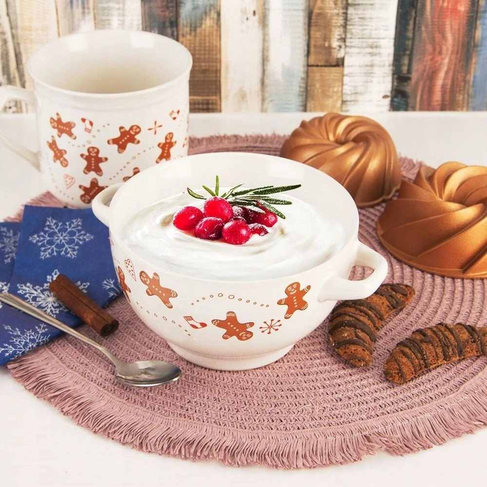 Orion keraminė sriubų lėkštė PIERNICZEK 750 ml su papuošimu
