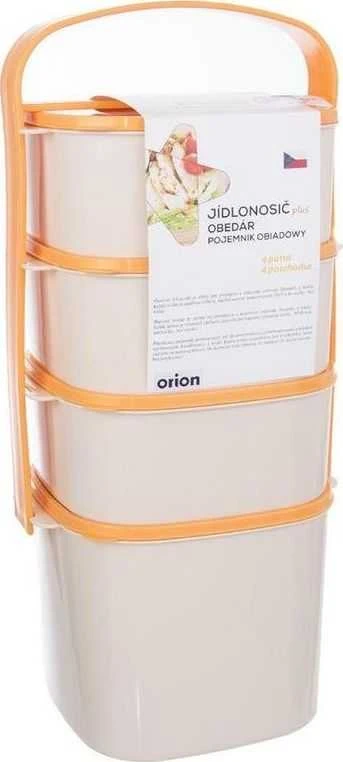 Orion Pietų Dėžutė Plastikinė 4 Lygių 2l, 3x1,15 l
