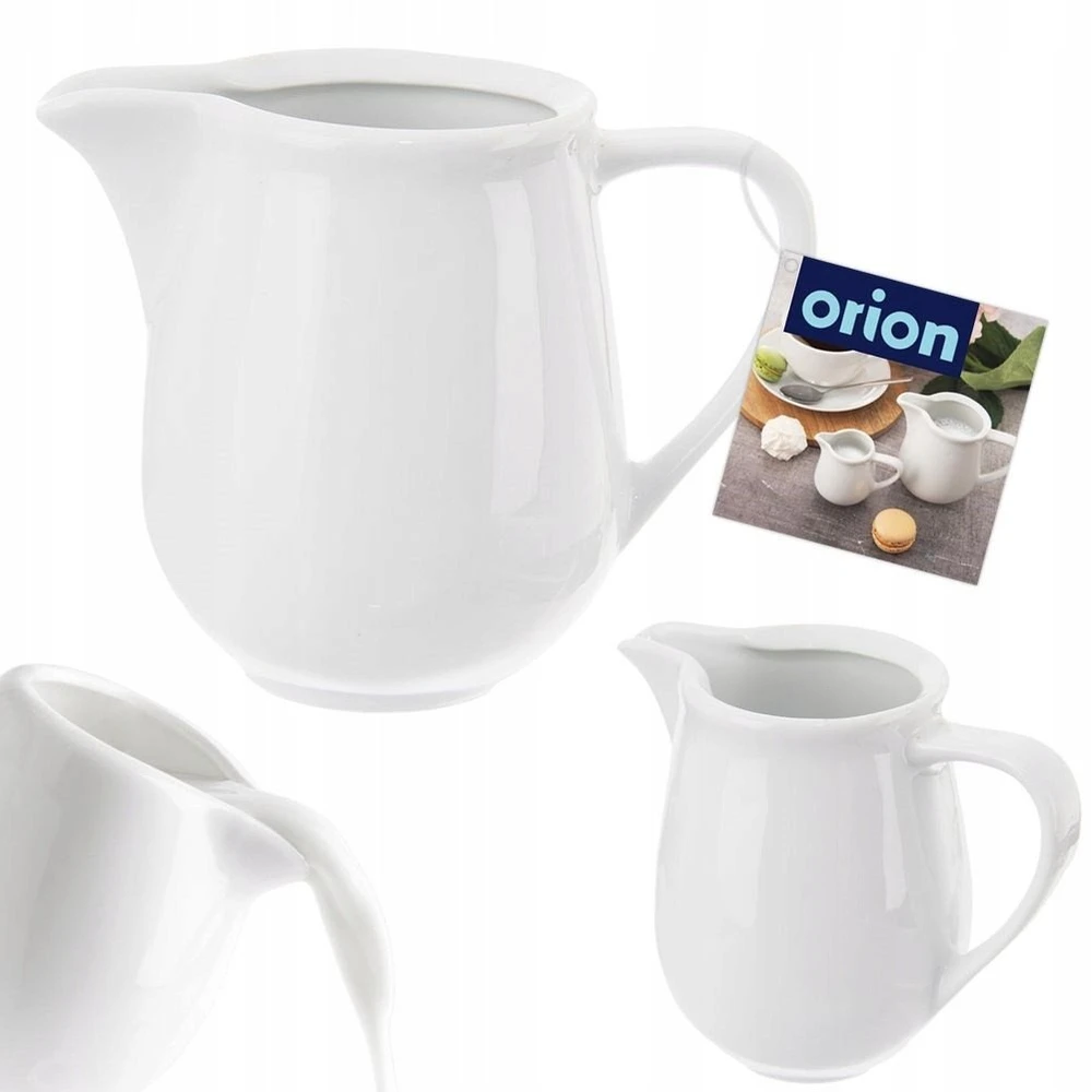 Orion Pieno ąsotis porcelianas MONA 80 ml baltas