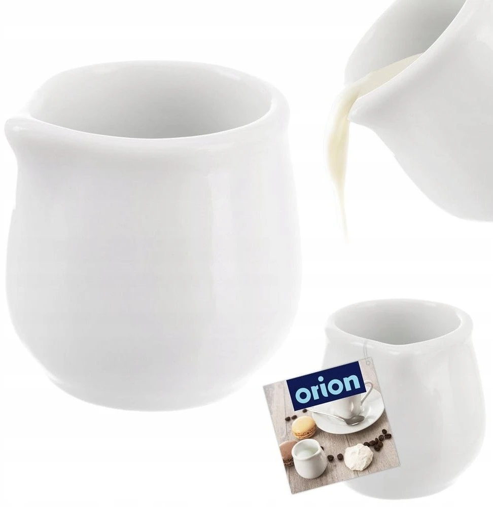 Orion Pieno ąsotis MONA 40 ml, baltas porcelianas