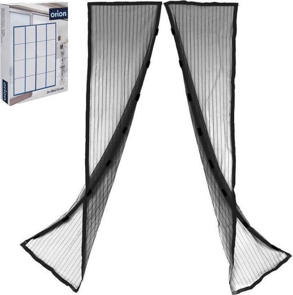 Orion Magnetinis durų tinklelis nuo uodų 212x100 cm juodas su magnetu
