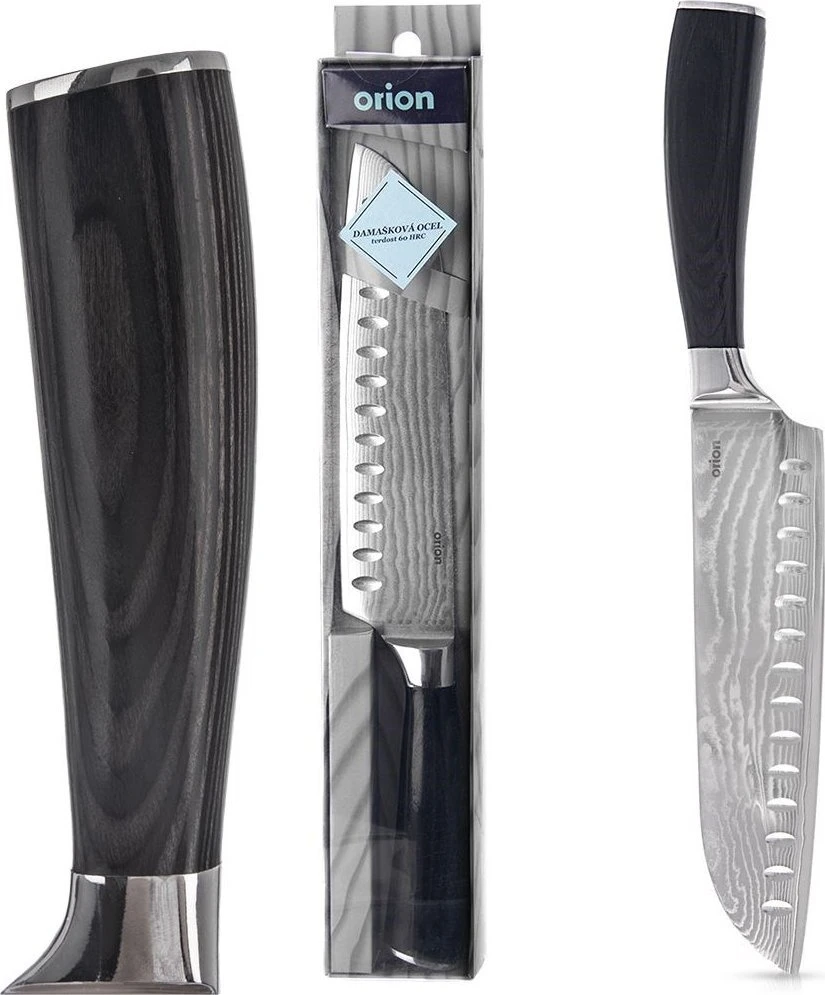 Orion Santoku peilis 31 cm, Damasko plienas, ergonomiška rankena