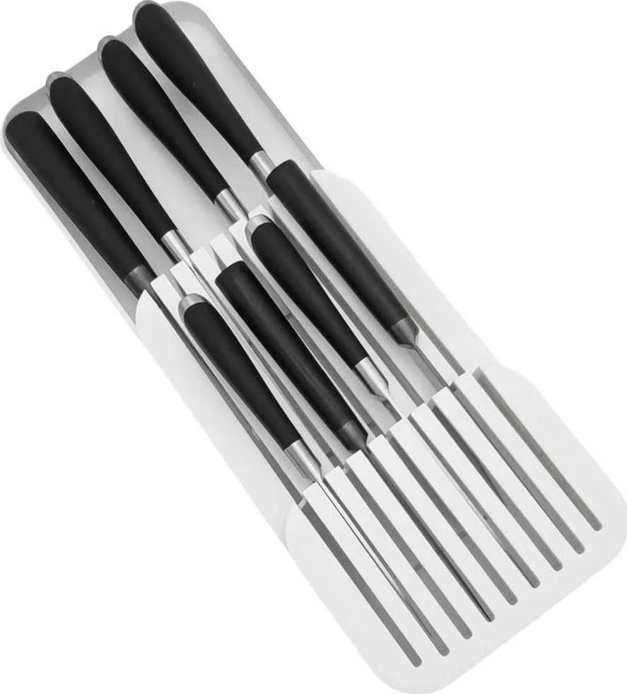 Vilde Peilių ir stalo įrankių dėklas baltas 39x14,5x7,5 cm