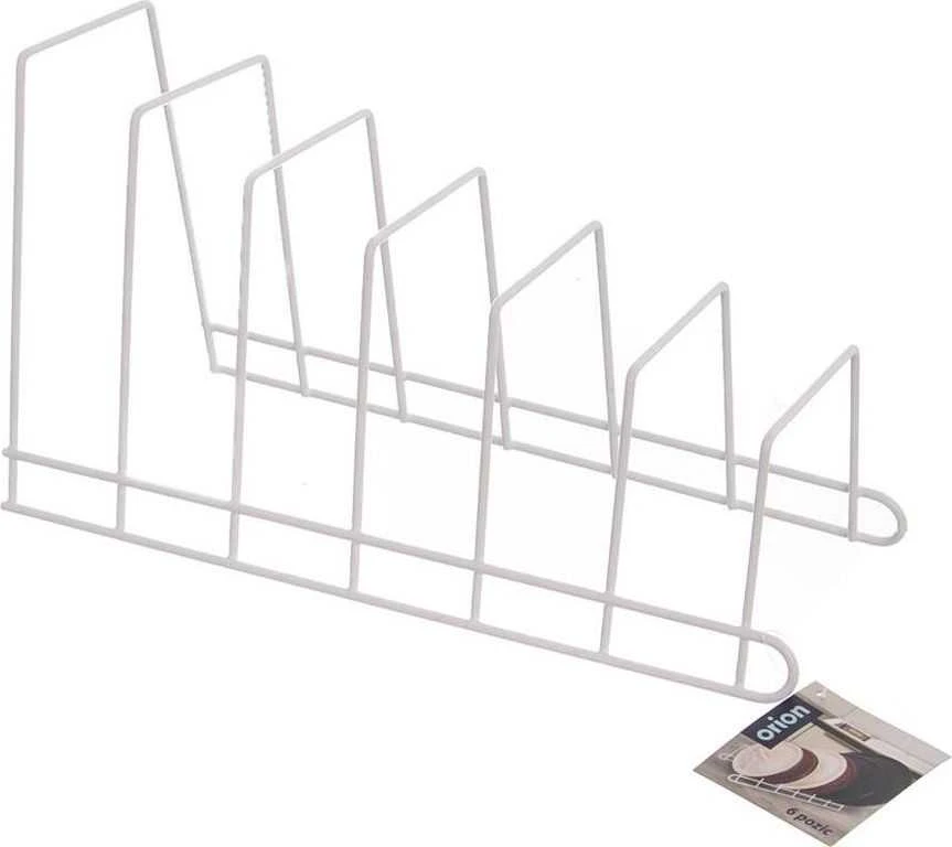 Orion metalinis puodo dangčio ir lėkščių laikiklis 34x17x18,5 cm baltas