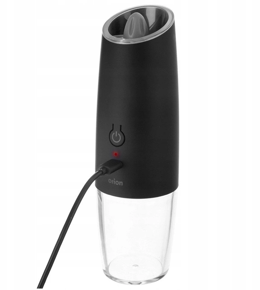 Orion Elektrinis Malūnas Pipirams ir Druskai 20 cm - USB Įkrovimas - Keraminis Mechanizmas
