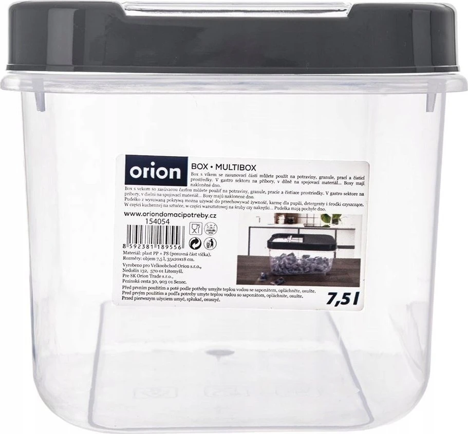 Orion Sandėliavimo dėžė 7,5 l, pilka