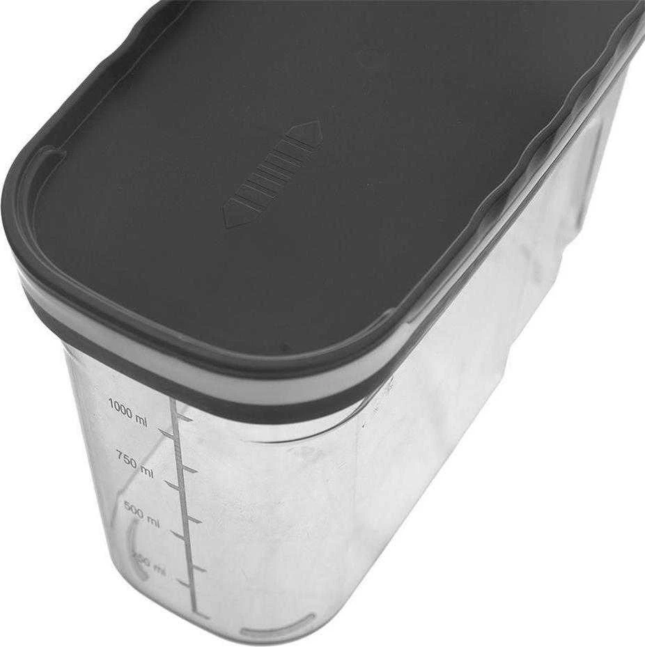 Orion Birių produktų indas su dozatoriumi 1,25 l pilkas