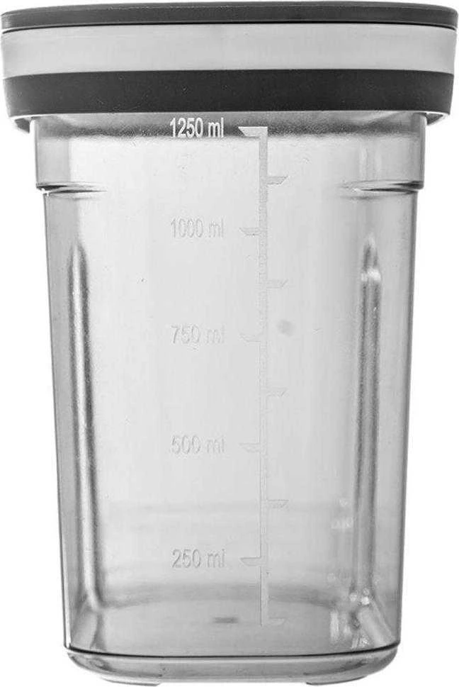Orion Birių produktų indas su dozatoriumi 1,25 l pilkas