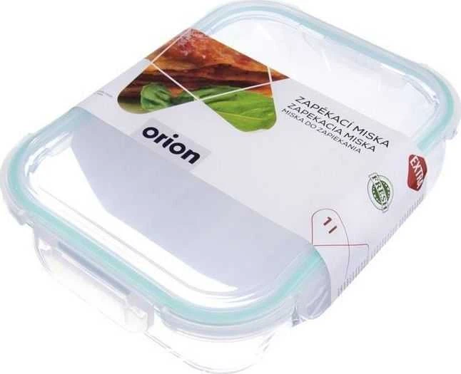 Orion stiklinė maisto laikymo dėžutė su dangčiu, 1 l, karščiui atspari
