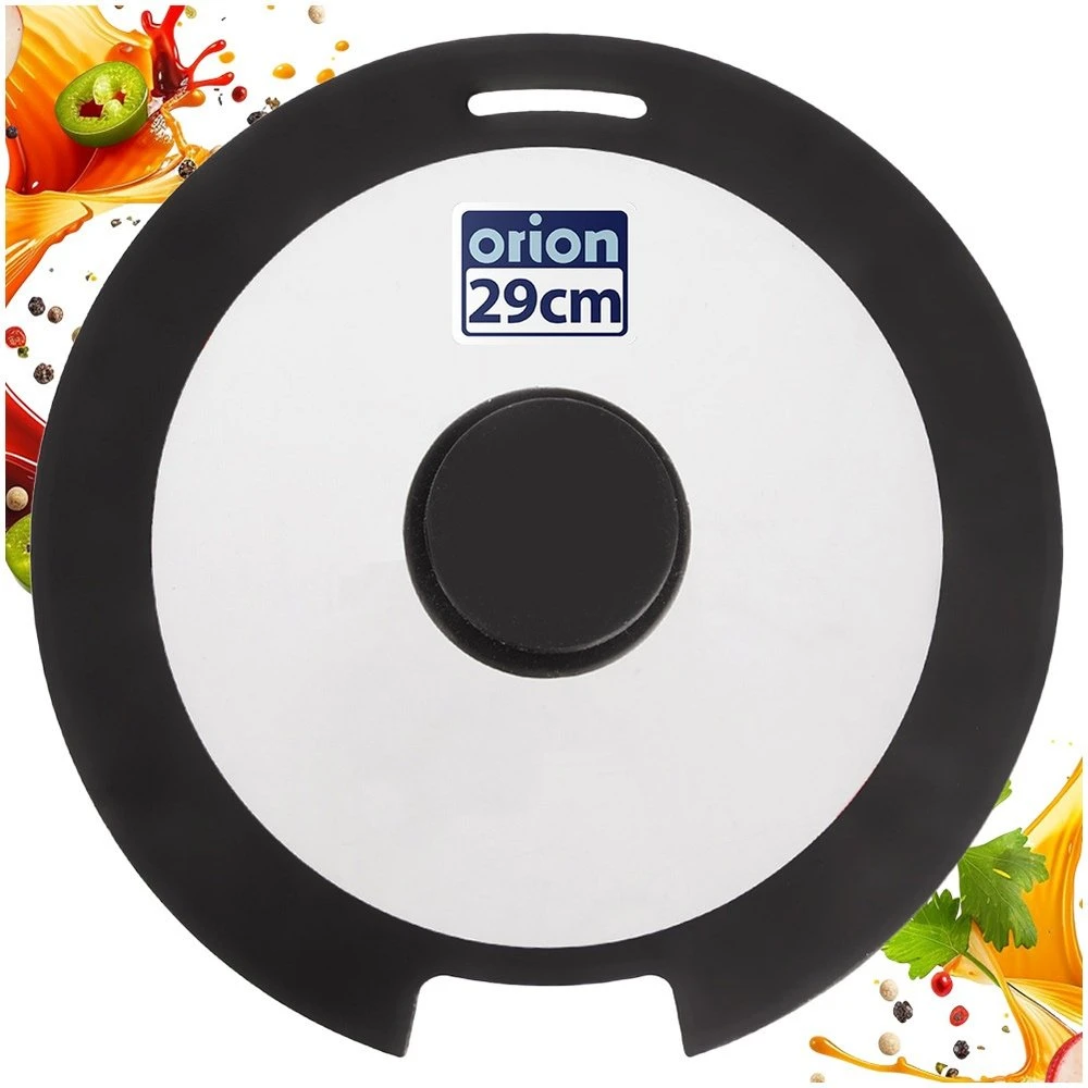 Orion Stiklinis dangtis su silikoniniu kraštu 29 cm