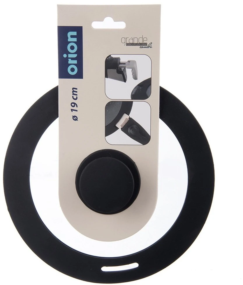 Orion Stiklinė dangtis GRANDE COMBI 19 cm su silikoniniu kraštu