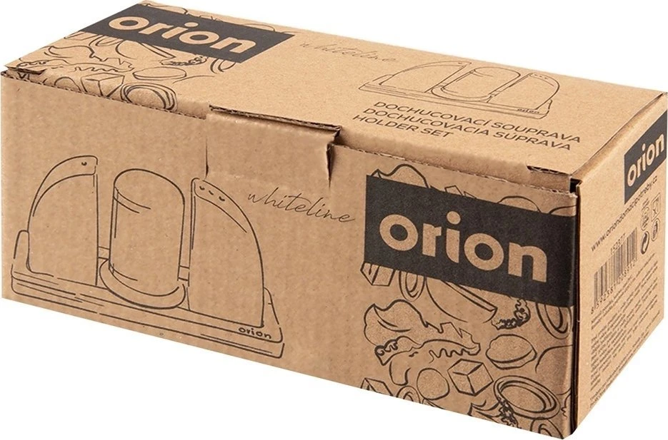 Orion druskos ir pipirų dozatoriai su stoveliu 4 vnt.
