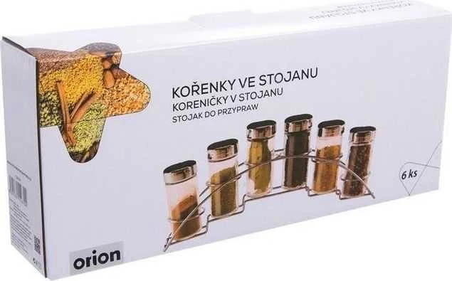 Orion Prieskonių stovas 7 vnt. 100 ml, chromuotas