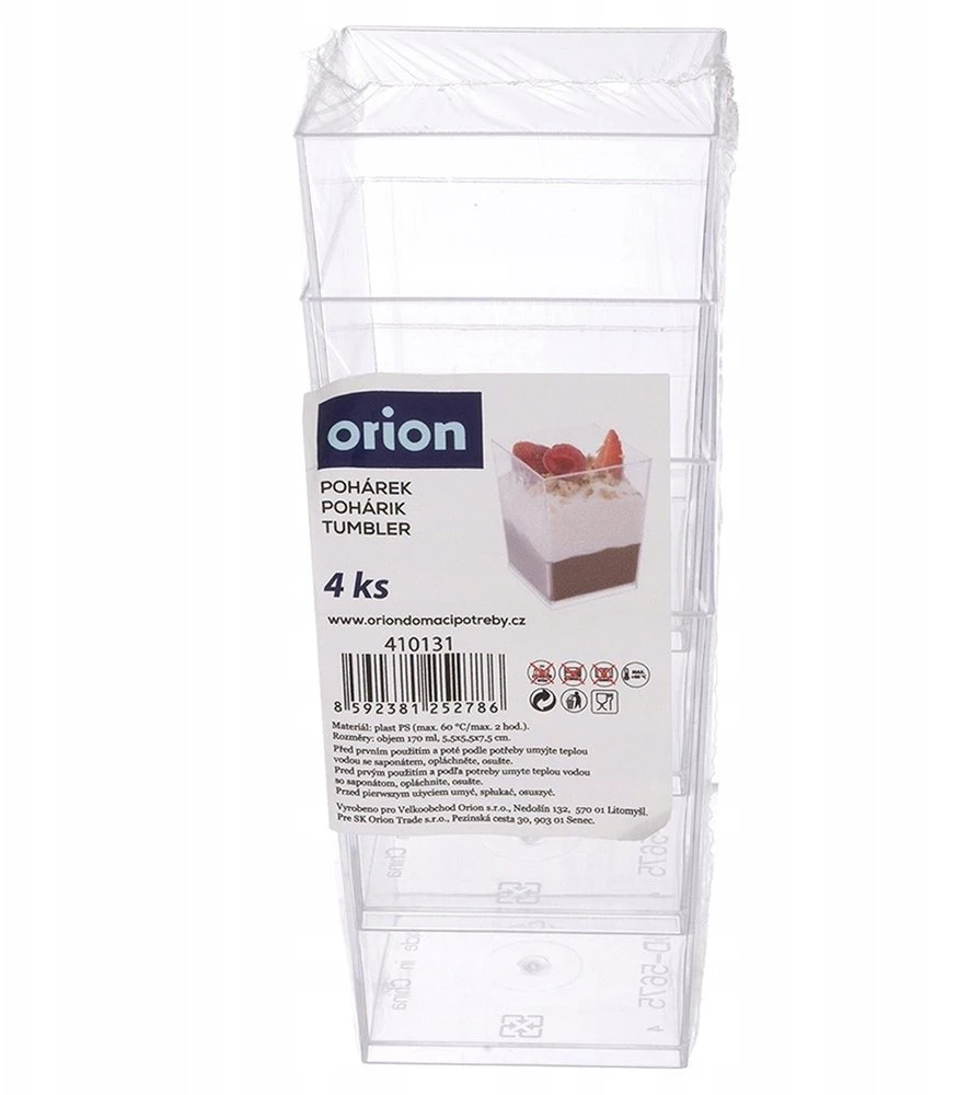 Orion deserto ir užkandžių dubenys, 160 ml, 4 vnt.