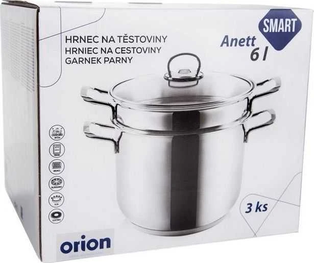 Orion makaronų puodas ANETT 6 l su stikliniu dangteliu