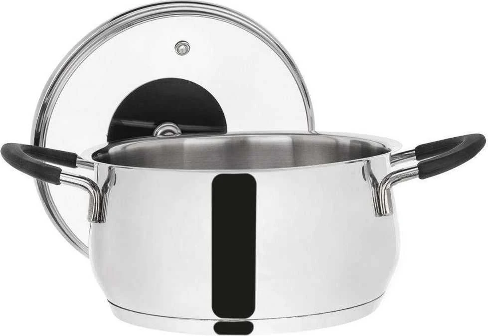 Orion Puodas plienas su stikliniu dangteliu DALIE 16 cm, 1,8 l