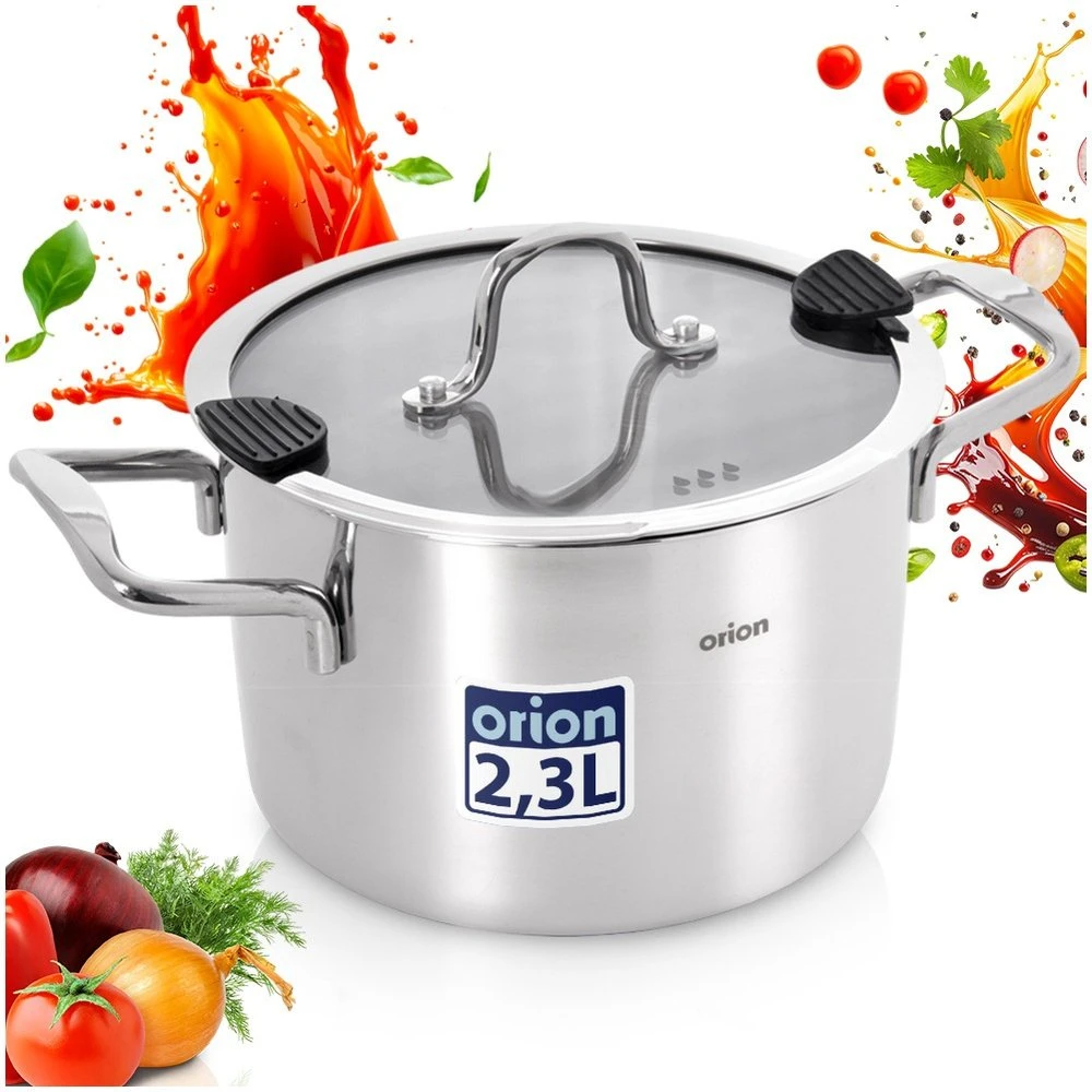 Orion Nerūdijančio plieno puodas VENICE 18 cm, 2,3 l