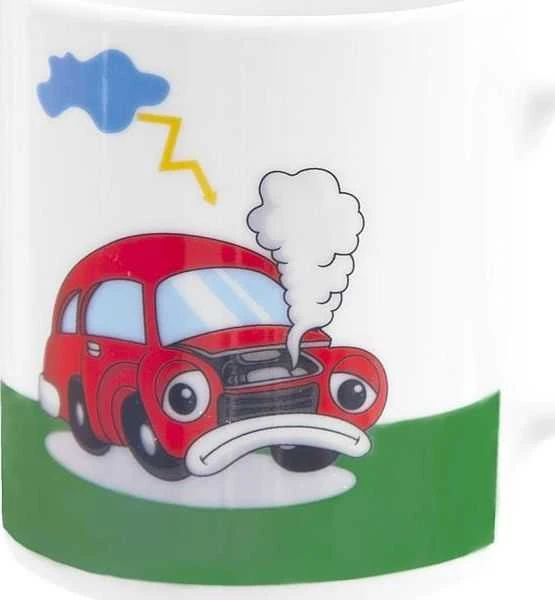 Orion Vaikiškų indų rinkinys porcelianas AUTO 3 vnt. (puodelis, lėkštė, dubuo)