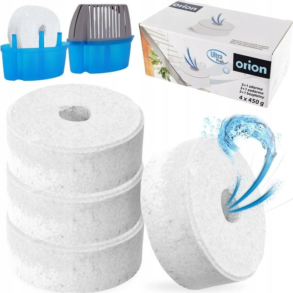 Sausintuvas Orion Drėgmės sugėriklis tabletės ULTRA FRESH 4x450 g