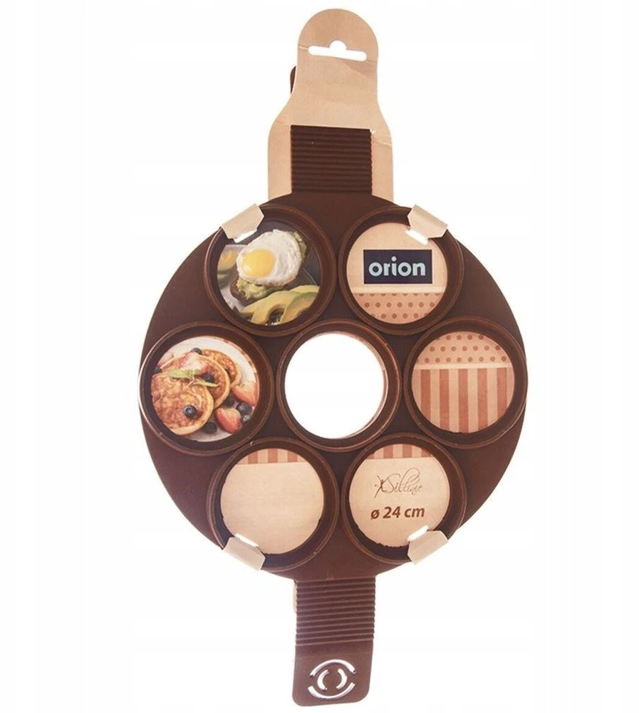 Orion Silikoninė kiaušinių kepimo forma 24 cm, ruda