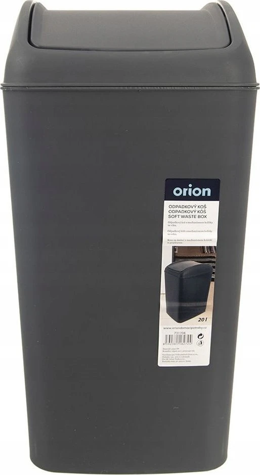 Orion Plastikinis šiukšliadėžė 20 l - Tamsiai pilkas - Patogus naudojimas