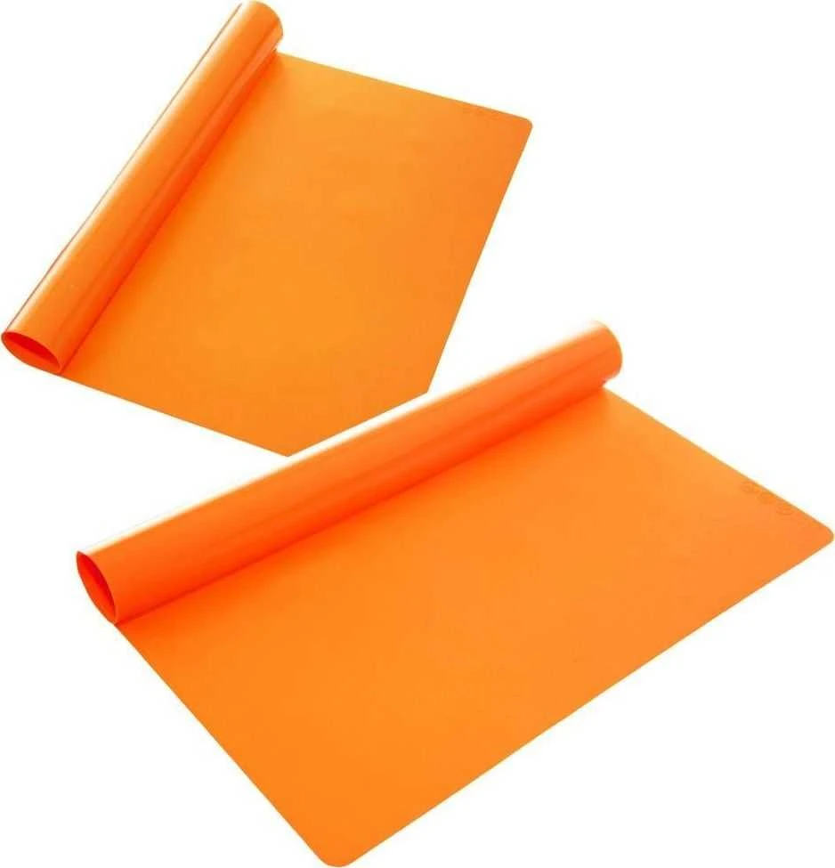 Orion Silikoninis kilimėlis tešlai 40x30 cm Oranžinis